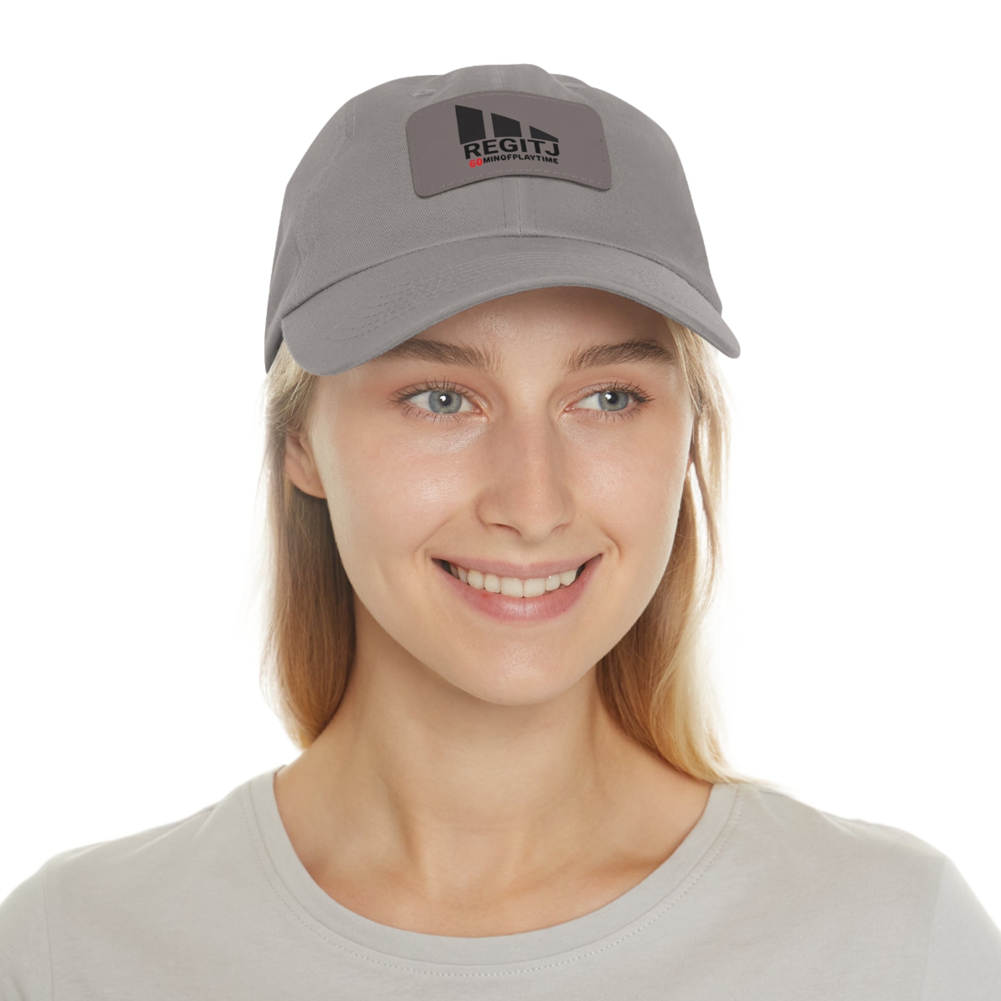 REGITJ Dad Hat with Leather Patch (Rectangle) - REGITJ FASHION 