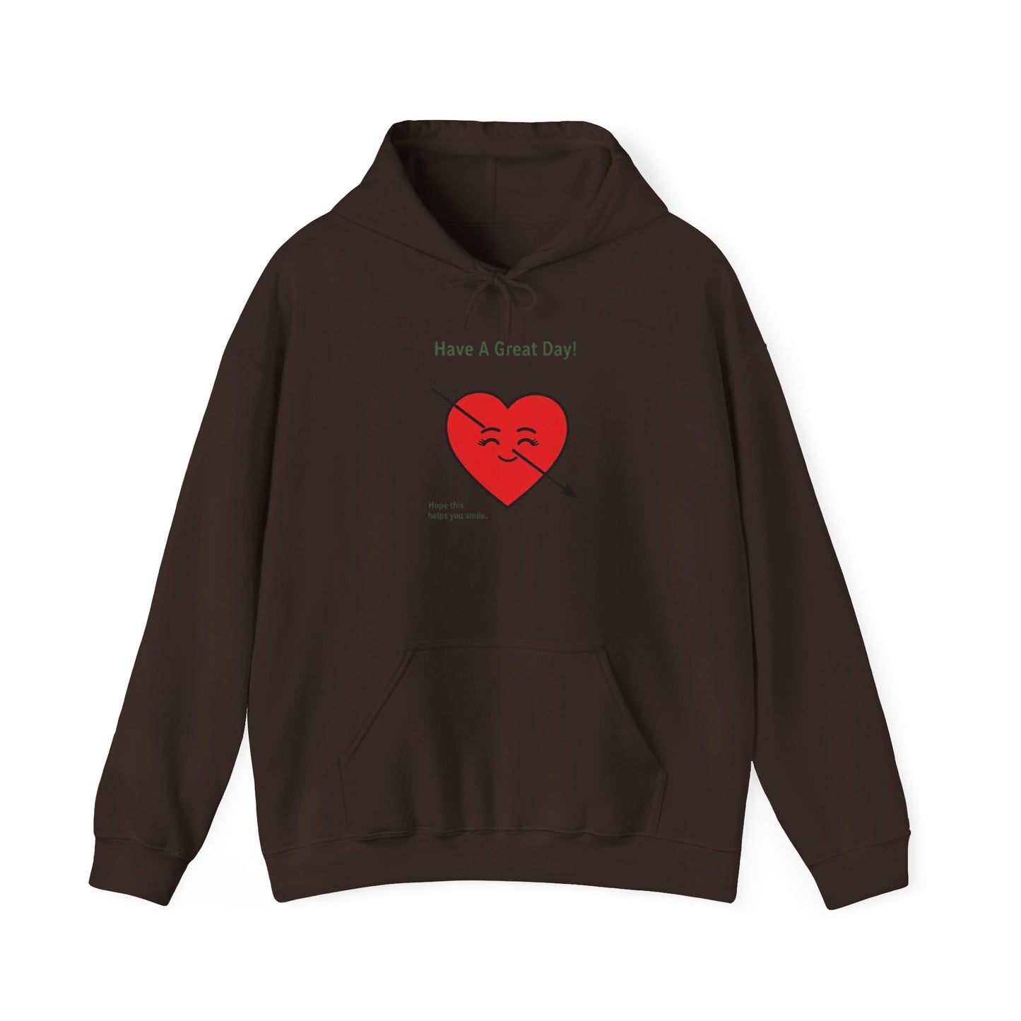Have A Great Day Heart Hoodie — Cute Arrow Heart Graphic Sweatshirt - REGITJ FASHION 