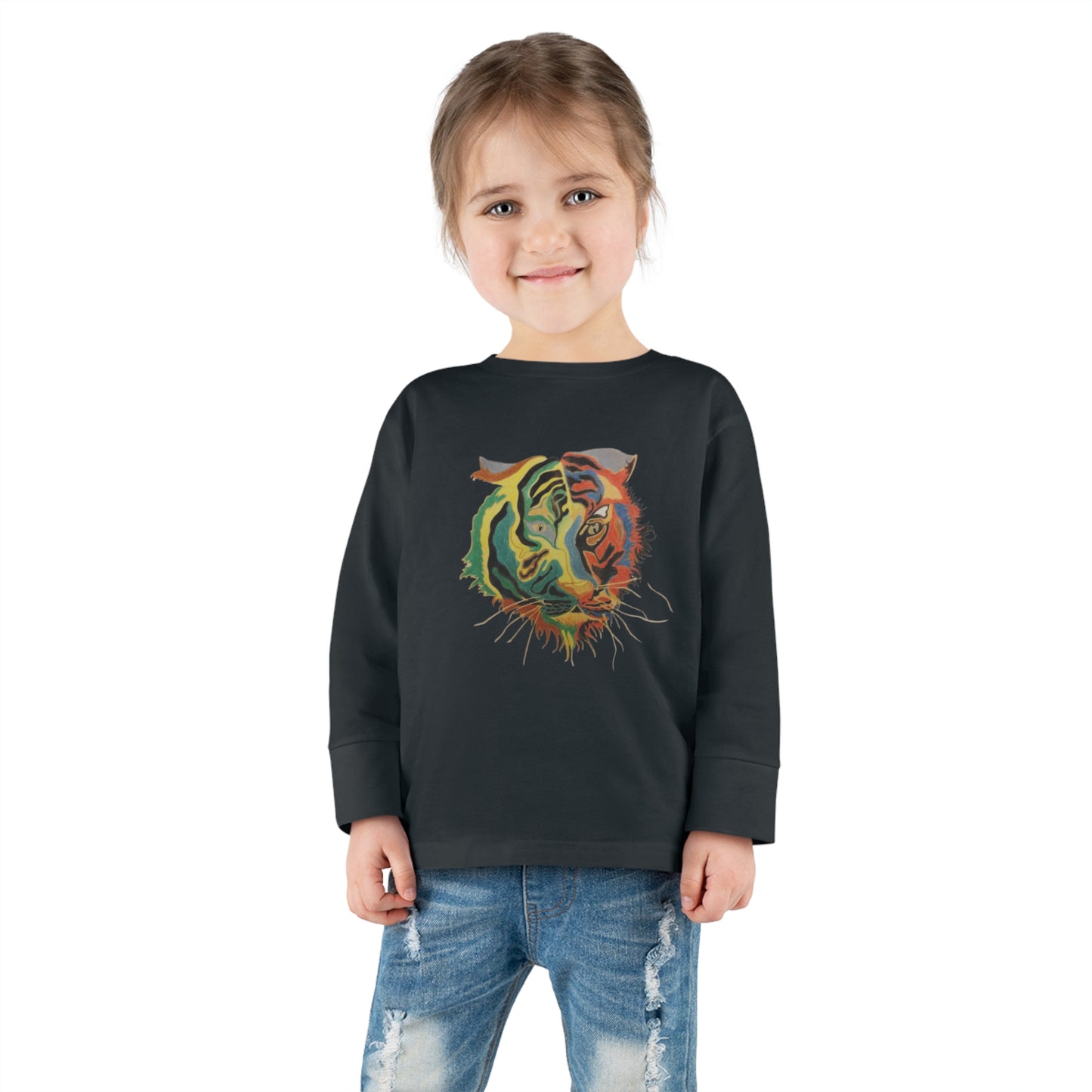 REGITJ Toddler Long Sleeve Tee Black