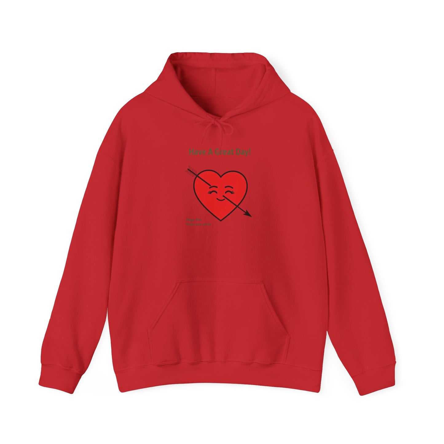 Have A Great Day Heart Hoodie — Cute Arrow Heart Graphic Sweatshirt - REGITJ FASHION 